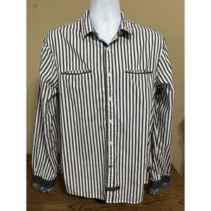 English Laundry Shirt Mens Size L Blaque Label By Christopher Wicks Flip Cuff